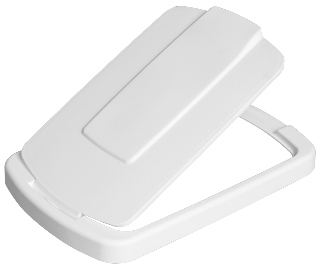 Century Components White Hinged Waste Lid, 50 Quart (50BLD-WH)