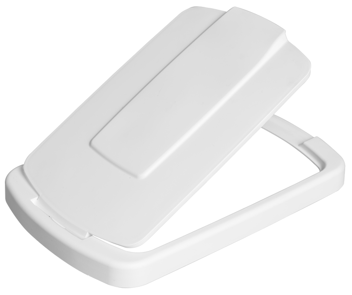 Century Components White Hinged Waste Lid, 50 Quart (50BLD-WH)