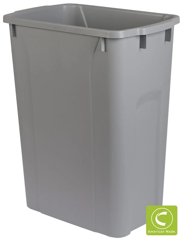 Century Components 12" Walnut Creek Single 34 Quart Bottom Mount Waste Container (WCCBM115-34PF-GR)