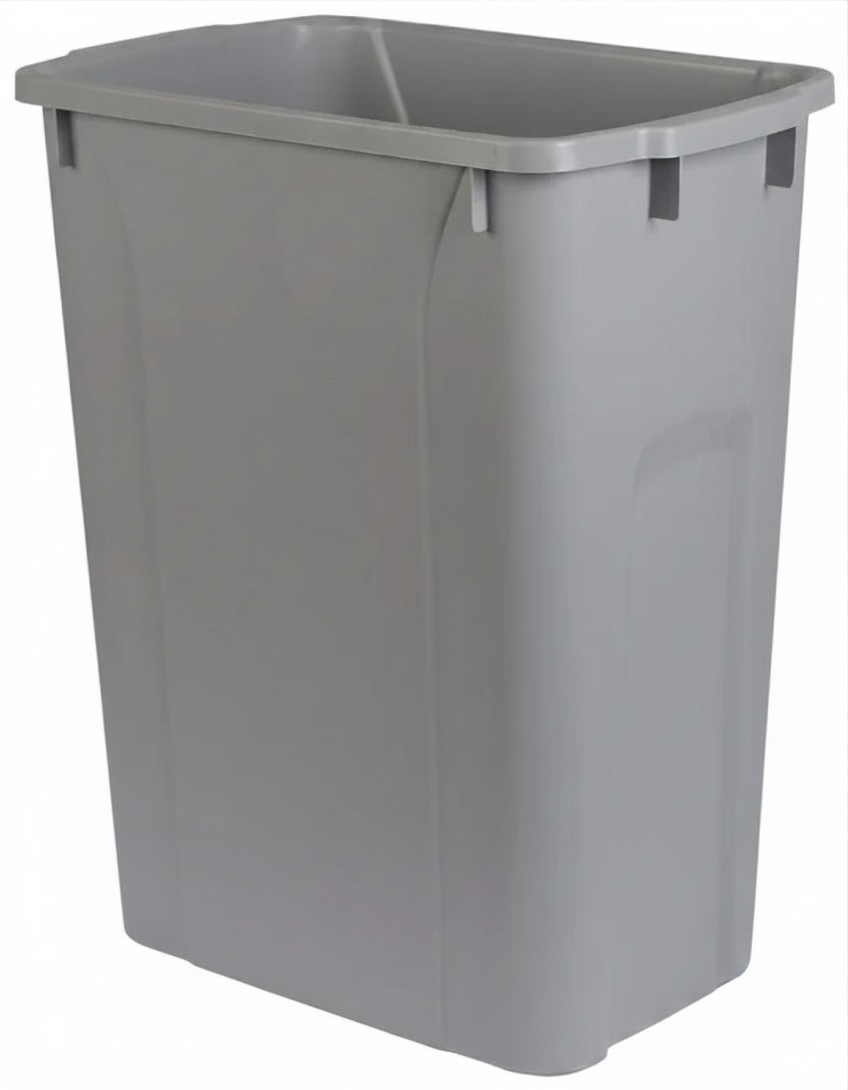 Century Components Gray Waste Bin, 50 Quart (50QTBN-GR)