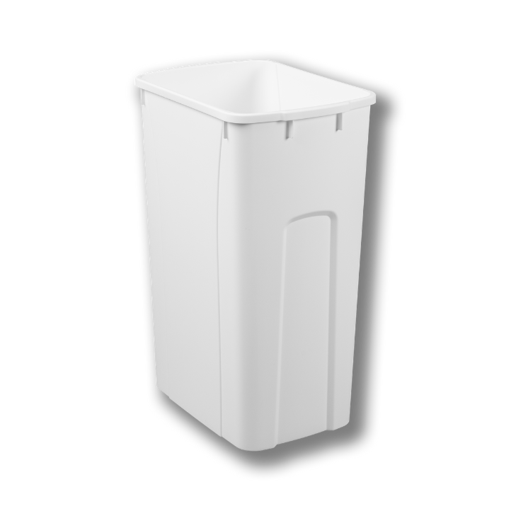 Century Components White Waste Bin, 50 Quart (50QTBN-WH)