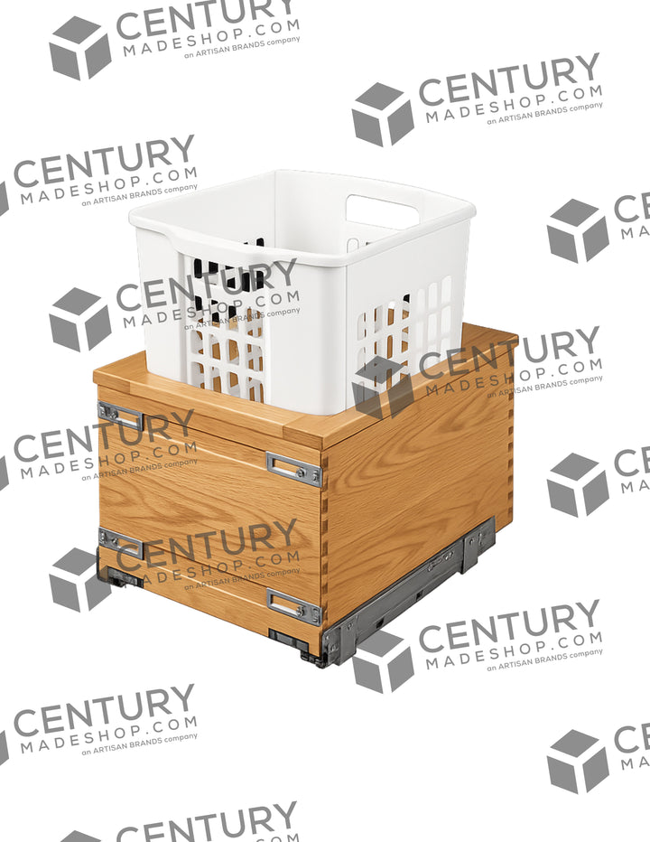 Century Components 17-1/2" Alina Series 1.3 Bushel Undermount Hamper (ALIHAM170PF)