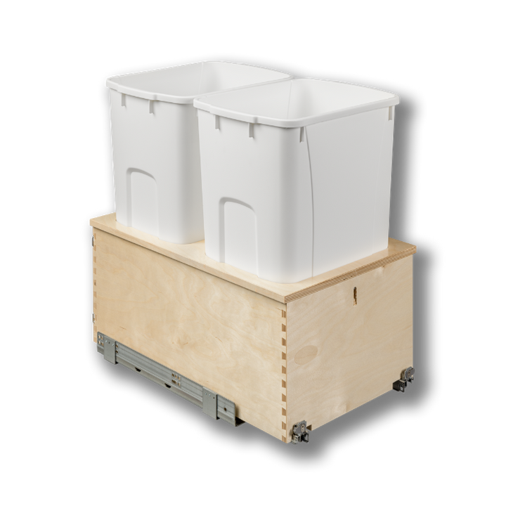 Century Components 15" Cascade Series Bottom Mount Waste Container, 50 Quart (CASBM145-50PF)