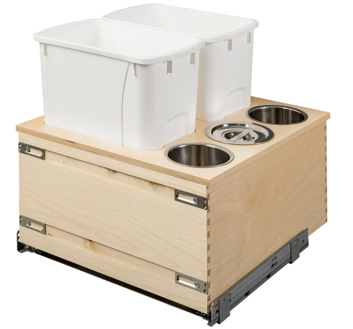 Century Components 21" Cascade Series 50 Quart Bottom Mount Waste Container (CASBM200-50PF)