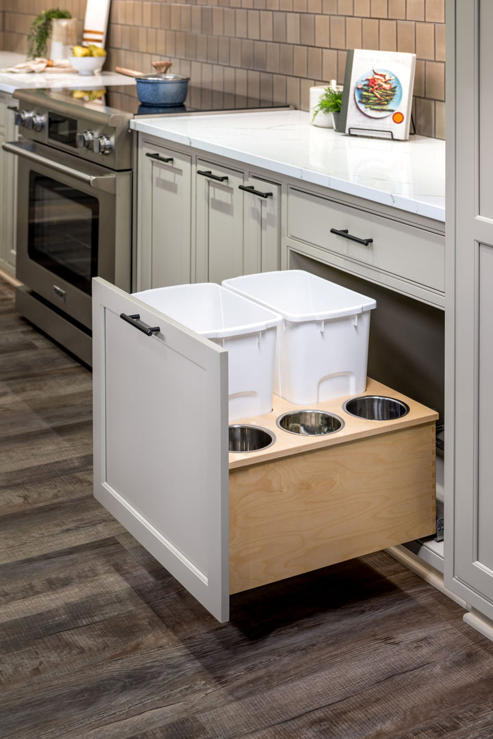 Century Components 21" Cascade Series 50 Quart Bottom Mount Waste Container (CASBM200-50PF)