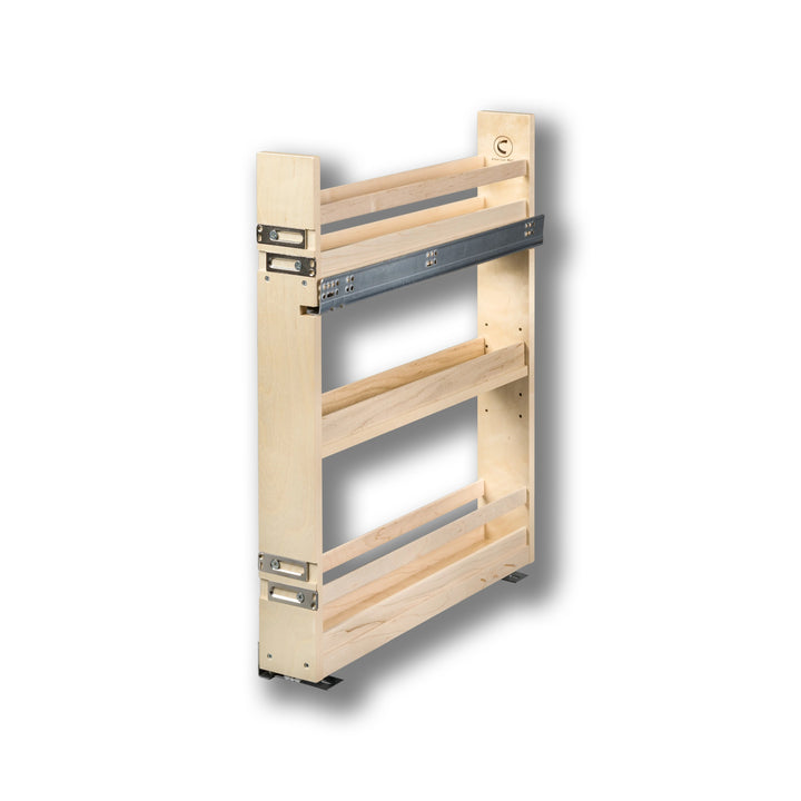 4" Cascade Series Base Cabinet Organizer in Baltic birch, studio view 2