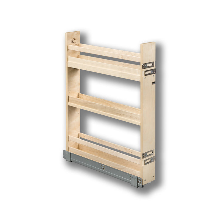 4" Cascade Series Base Cabinet Organizer in Baltic birch, studio view 3