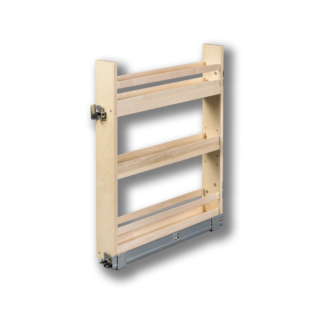 4" Cascade Series Base Cabinet Organizer in Baltic birch, studio view 4