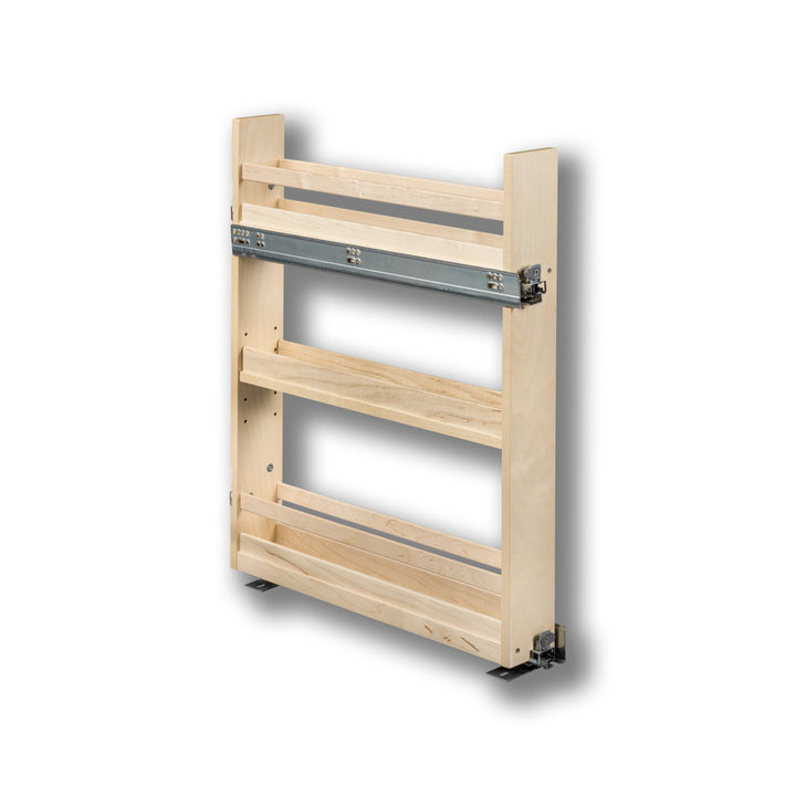4" Cascade Series Base Cabinet Organizer in Baltic birch, studio view 5
