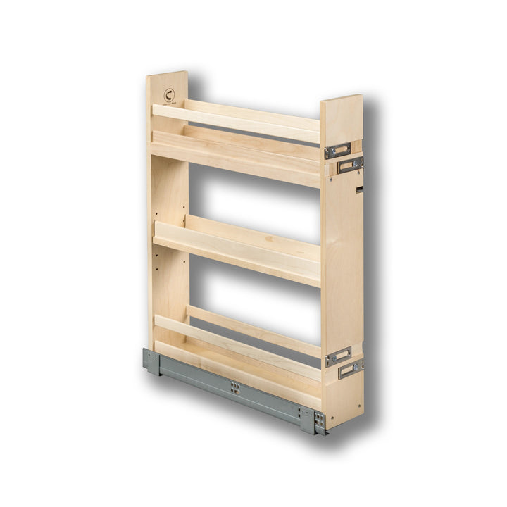 5" Cascade Series Base Cabinet Organizer in Baltic birch, studio view 3