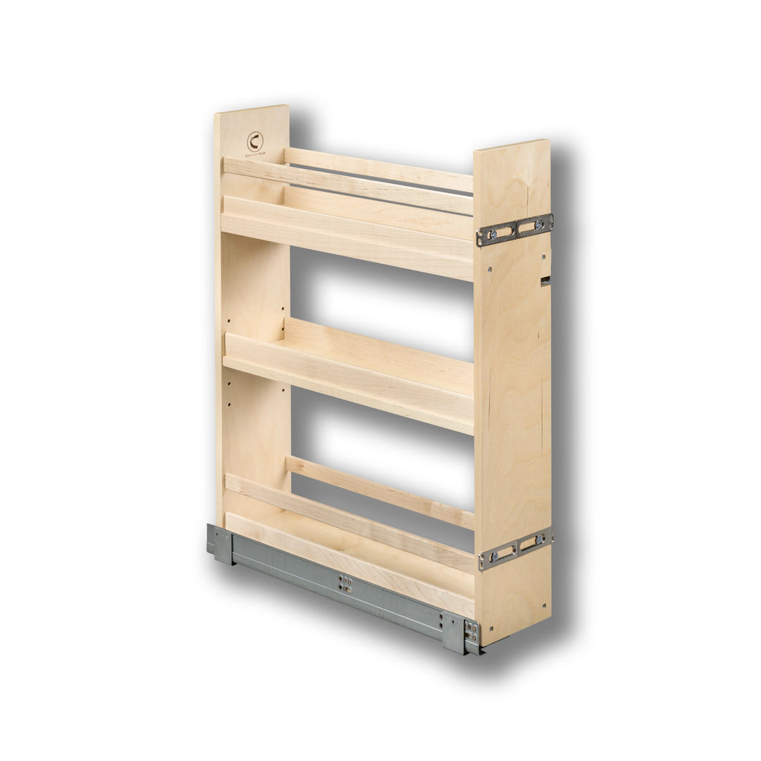 6" Cascade Series Base Cabinet Organizer in Baltic birch, studio view 2