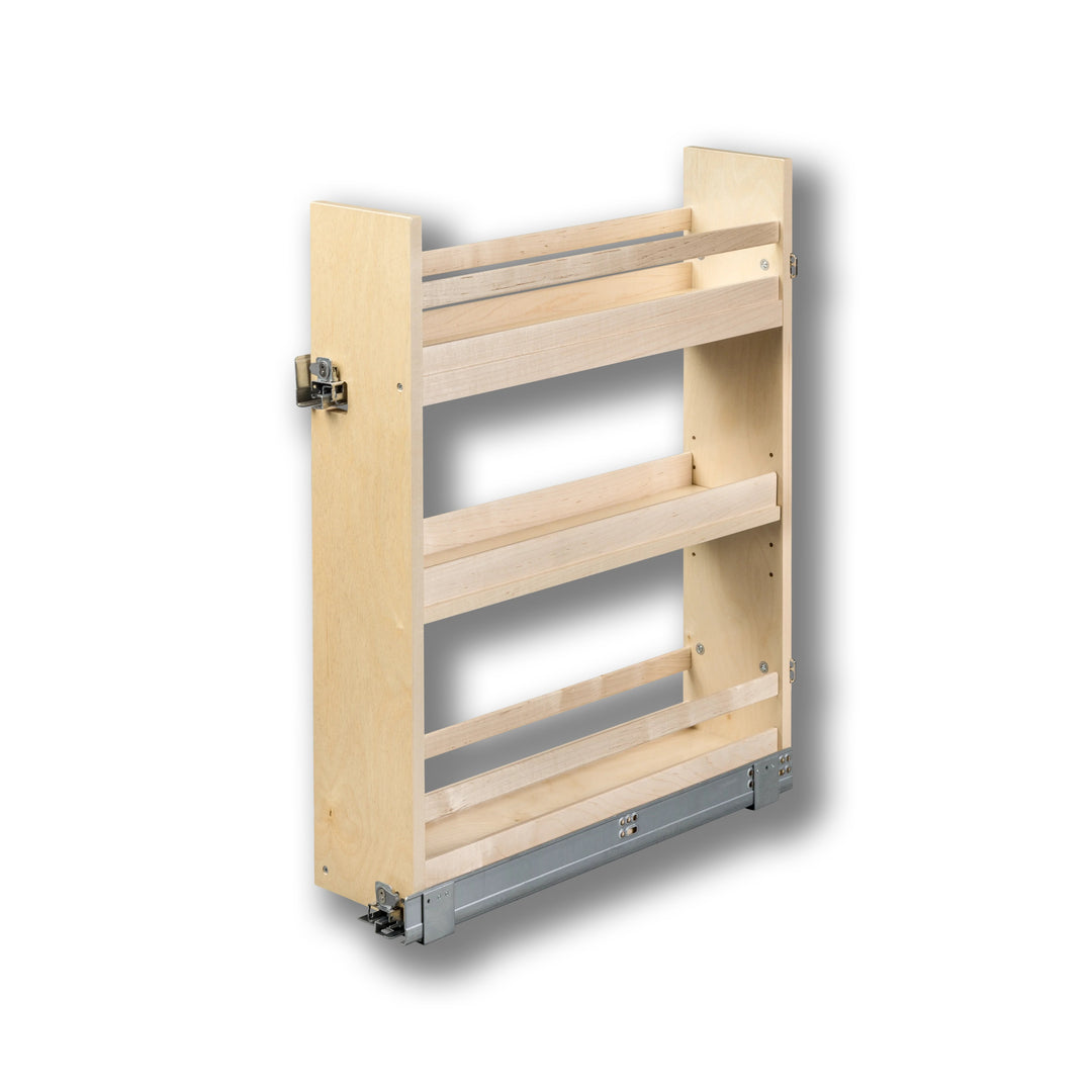 6" Cascade Series Base Cabinet Organizer in Baltic birch, studio view 3