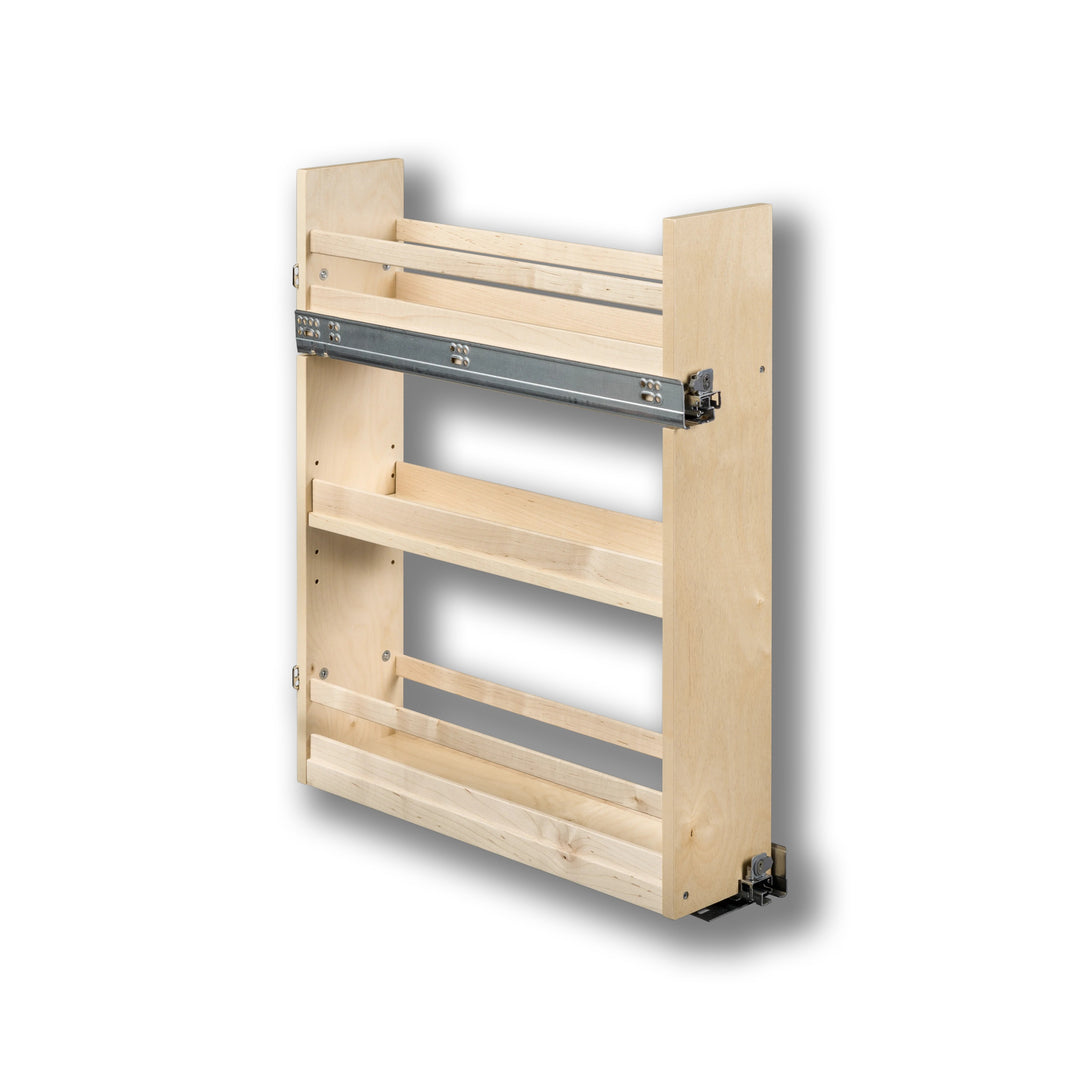 6" Cascade Series Base Cabinet Organizer in Baltic birch, studio view 4