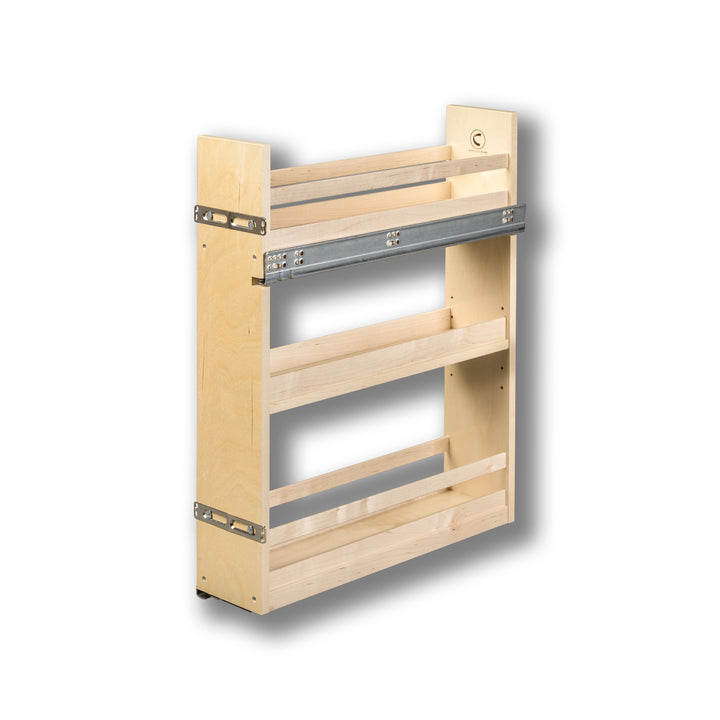 6" Cascade Series Base Cabinet Organizer in Baltic birch, studio view 5