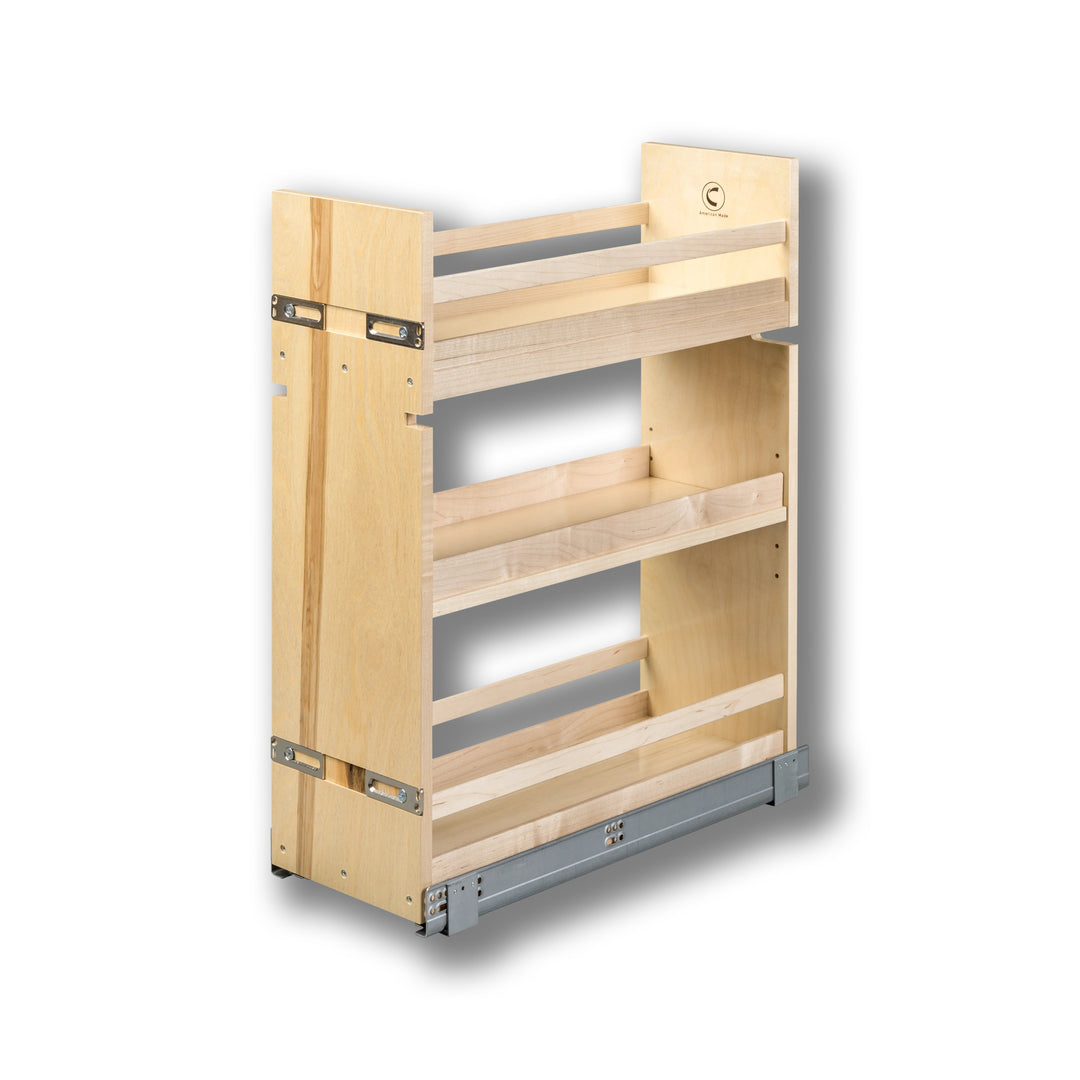 9" Cascade Series Base Cabinet Organizer in Baltic birch, studio view 4