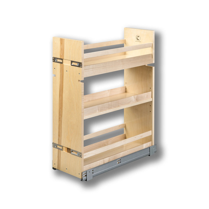 9" Cascade Series Base Cabinet Organizer in Baltic birch, studio view 4