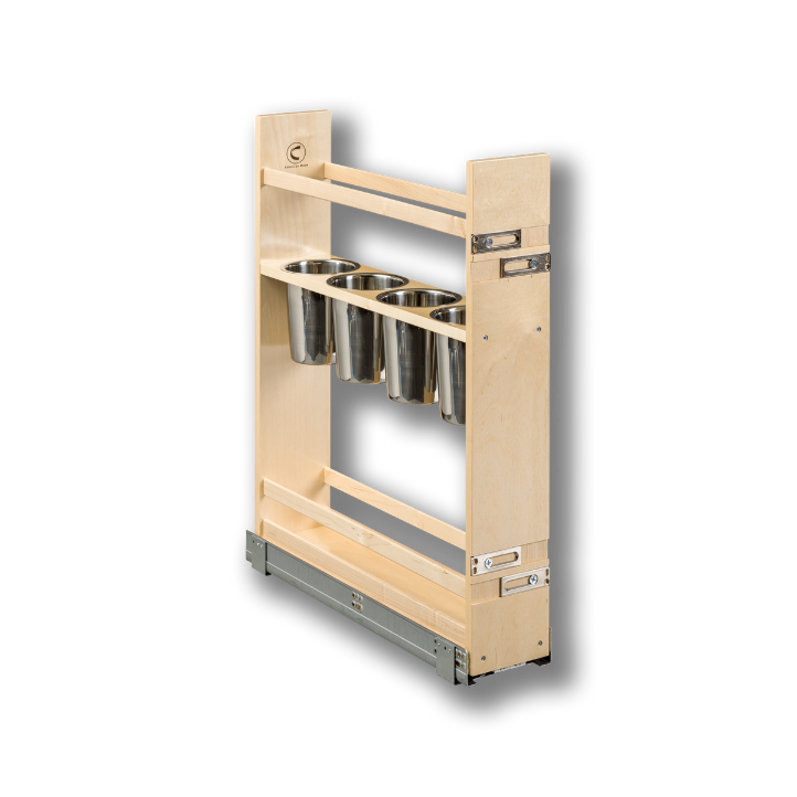 Century Components 5 1/2" Cascade Series Pull-Out Canister Organizer For  5 1/2" Cabinet Opening (CASCAN50PF)