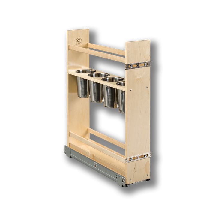 Century Components 6" Cascade Series Pull-Out Canister Organizer For 6" Cabinet Opening (CASCAN55PF)