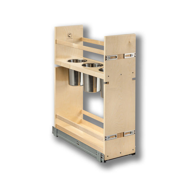 8 1/2" Cascade Series Pull-Out Canister Organizer in Baltic birch