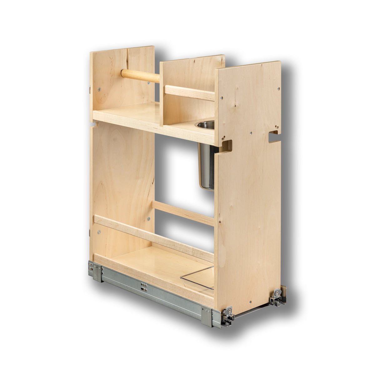Cascade Series 10 1/2" Cabinet Cleaning Organizer in Baltic birch