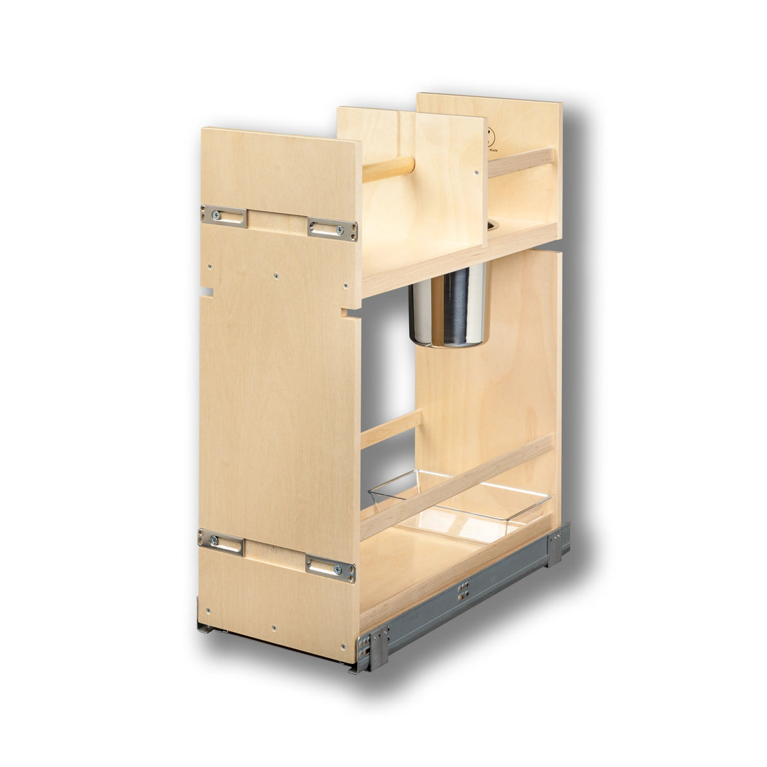 Cascade Series 10 1/2" Cabinet Cleaning Organizer in Baltic birch, studio view 3