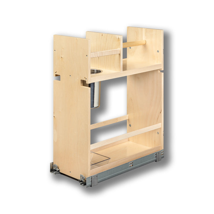 Cascade Series 10 1/2" Cabinet Cleaning Organizer in Baltic birch, studio view 4