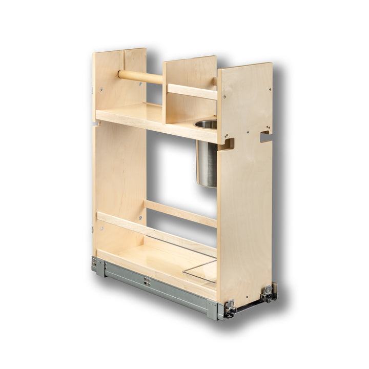 Cascade Series 9" Cabinet Cleaning Organizer in Baltic birch, studio view 2