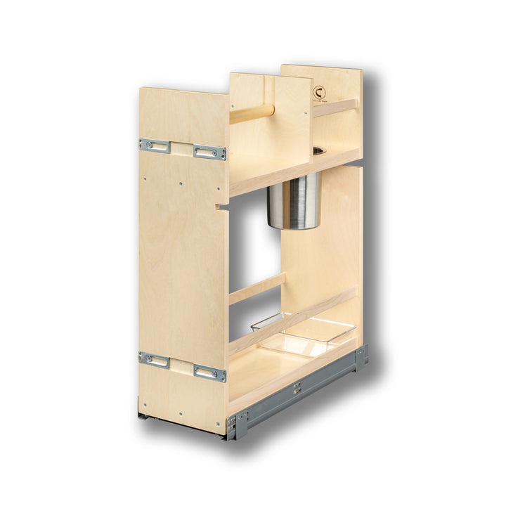 Cascade Series 9" Cabinet Cleaning Organizer in Baltic birch, studio view 4