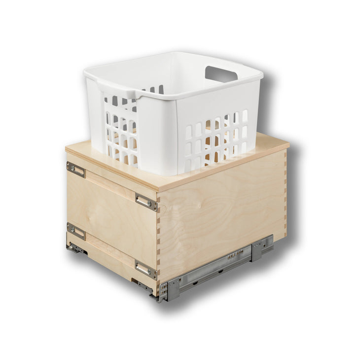 14 1/2" Cascade Series 1.3 Bushel Undermount Hamper in Baltic birch