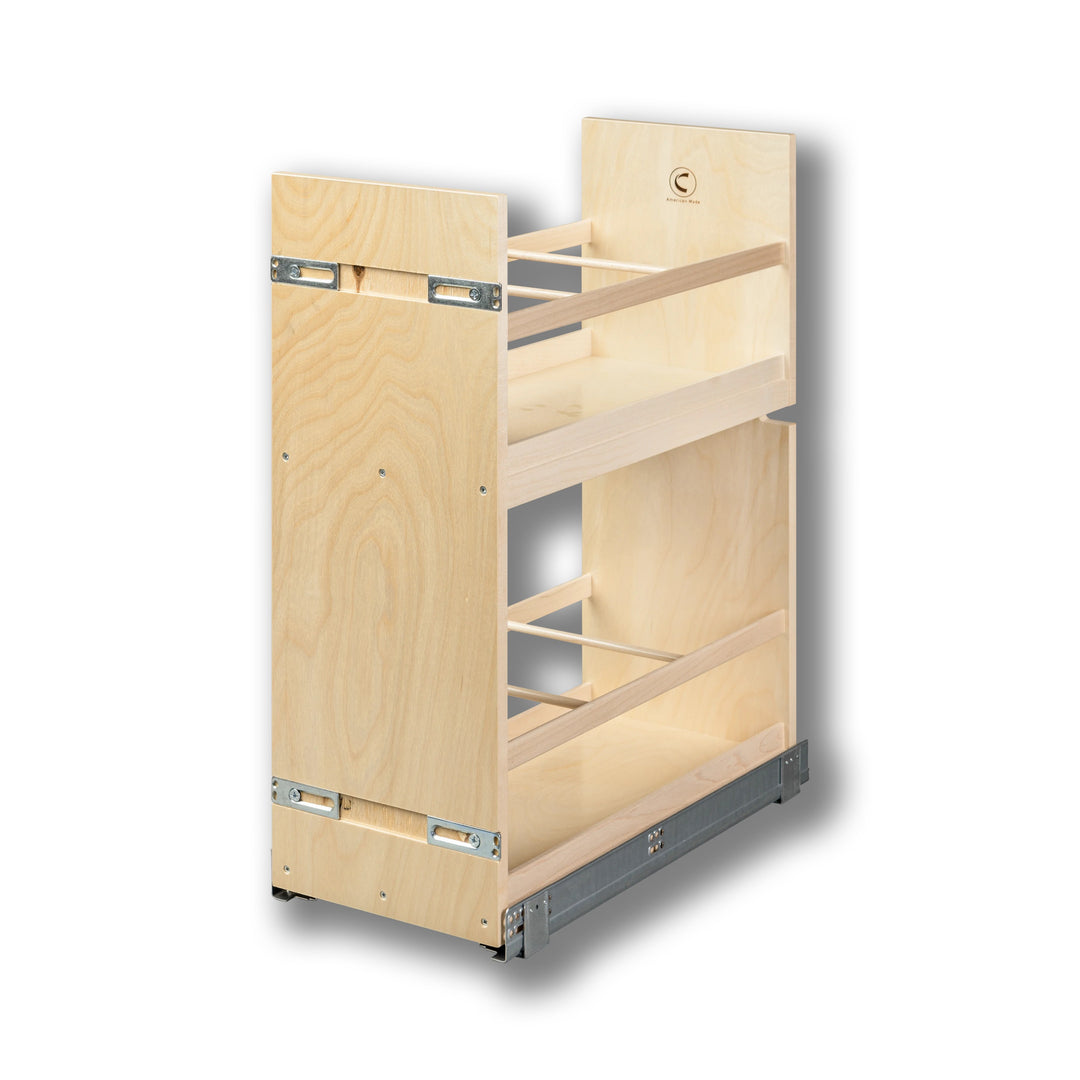 10 1/2" Cascade Series Oil &amp; Vinegar Organizer in Baltic birch, studio view 2