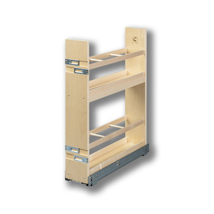 5 1/2" Cascade Series Oil &amp; Vinegar Organizer in Baltic birch, studio view 2
