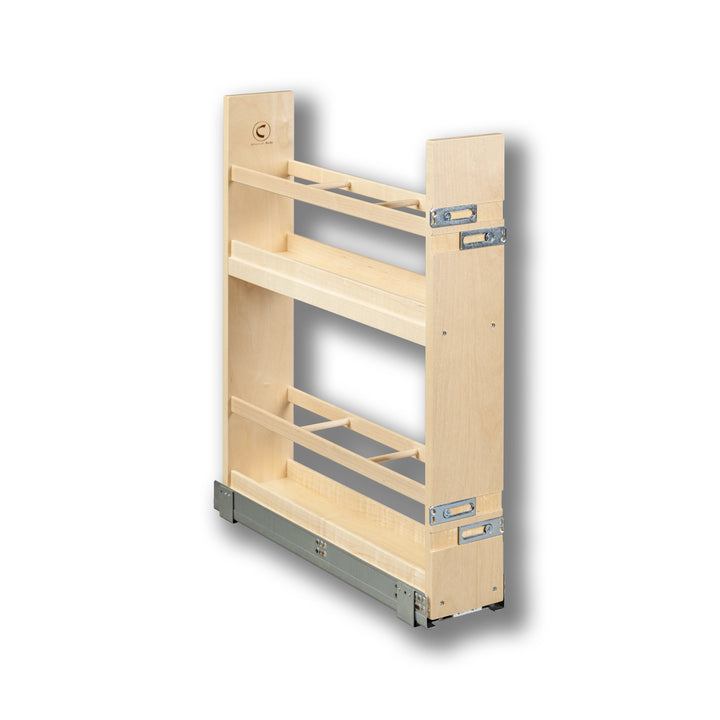 5 1/2" Cascade Series Oil &amp; Vinegar Organizer in Baltic birch, studio view 3