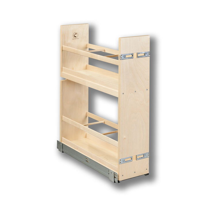 7 1/2" Cascade Series Oil &amp; Vinegar Organizer in Baltic birch, studio view 3