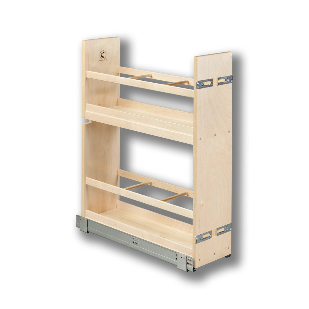 7 1/2" Cascade Series Oil &amp; Vinegar Organizer in Baltic birch, studio view 4