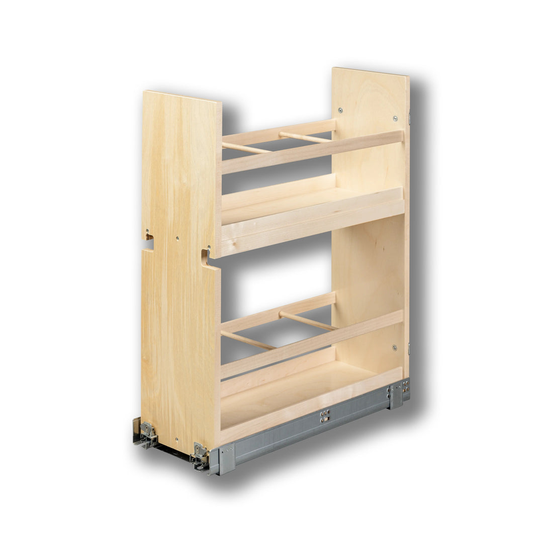 8" Cascade Series Oil &amp; Vinegar Organizer in Baltic birch, studio view 3