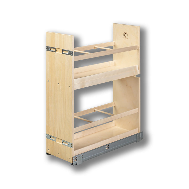 8" Cascade Series Oil &amp; Vinegar Organizer in Baltic birch, studio view 5