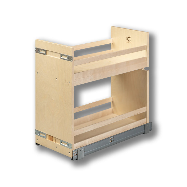 10 1/2" Short Height Base Cabinet Pull-Out Organizer in Baltic birch