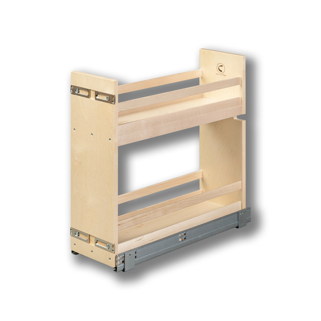 7 1/2" Short Height Base Cabinet Pull-Out Organizer in Baltic birch