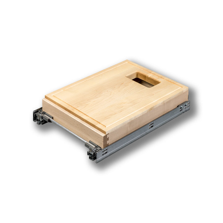 14 1/2" Cutting Board PullOut for 34 Quart Waste Container, studio view 4