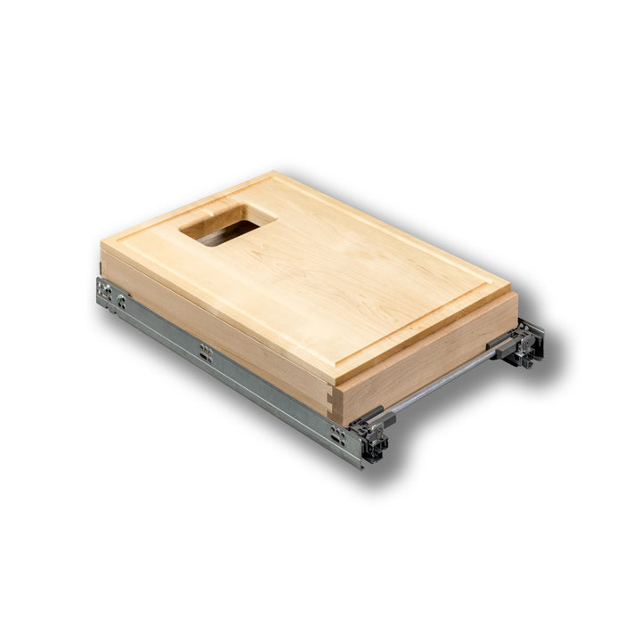 14 1/2" Cutting Board PullOut for 34 Quart Waste Container, studio view 5