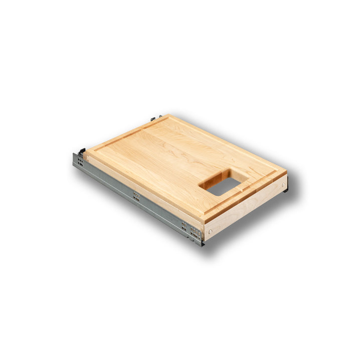 14 1/2" Cutting Board PullOut for 50 Quart Waste Container, studio view 3