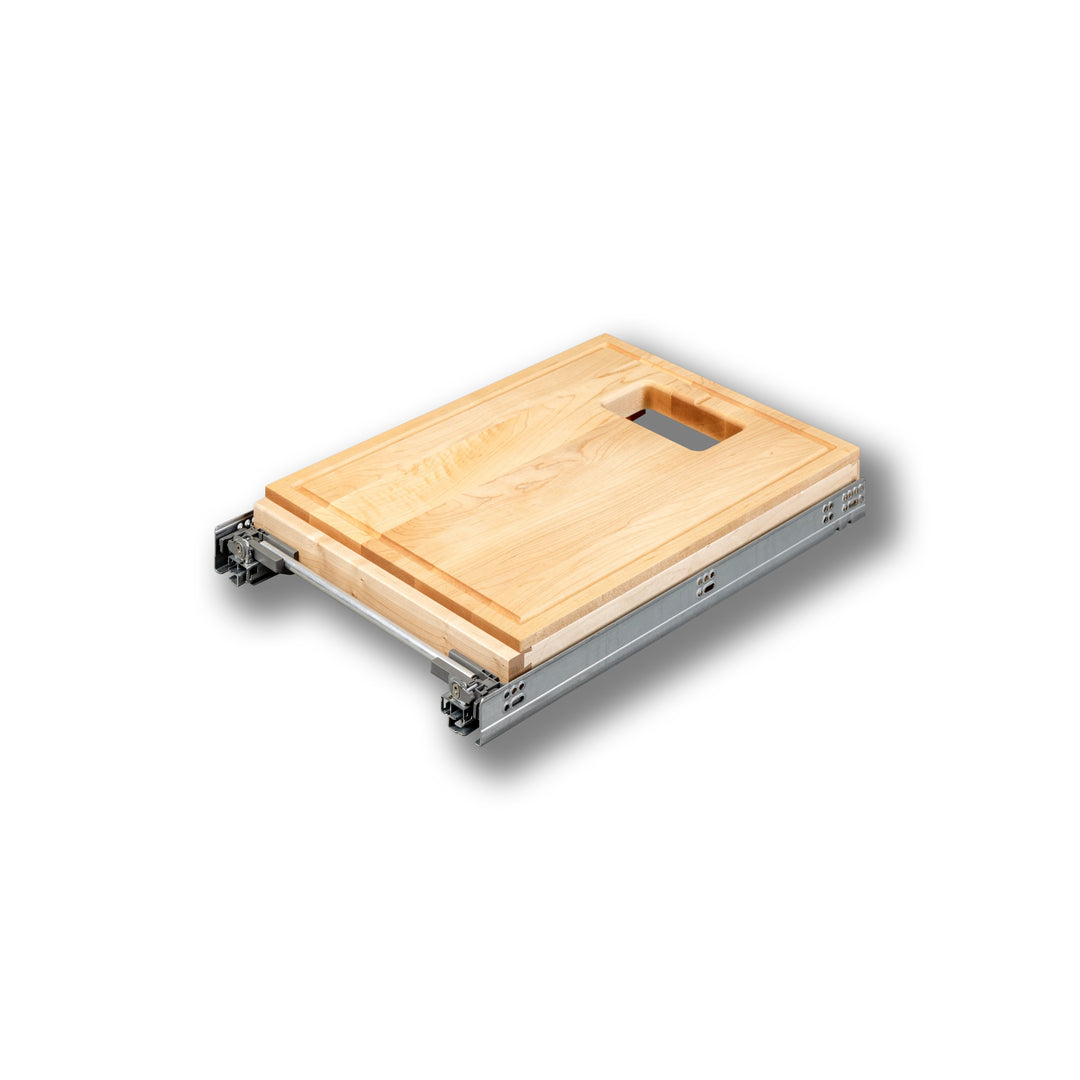 14 1/2" Cutting Board PullOut for 50 Quart Waste Container, studio view 4
