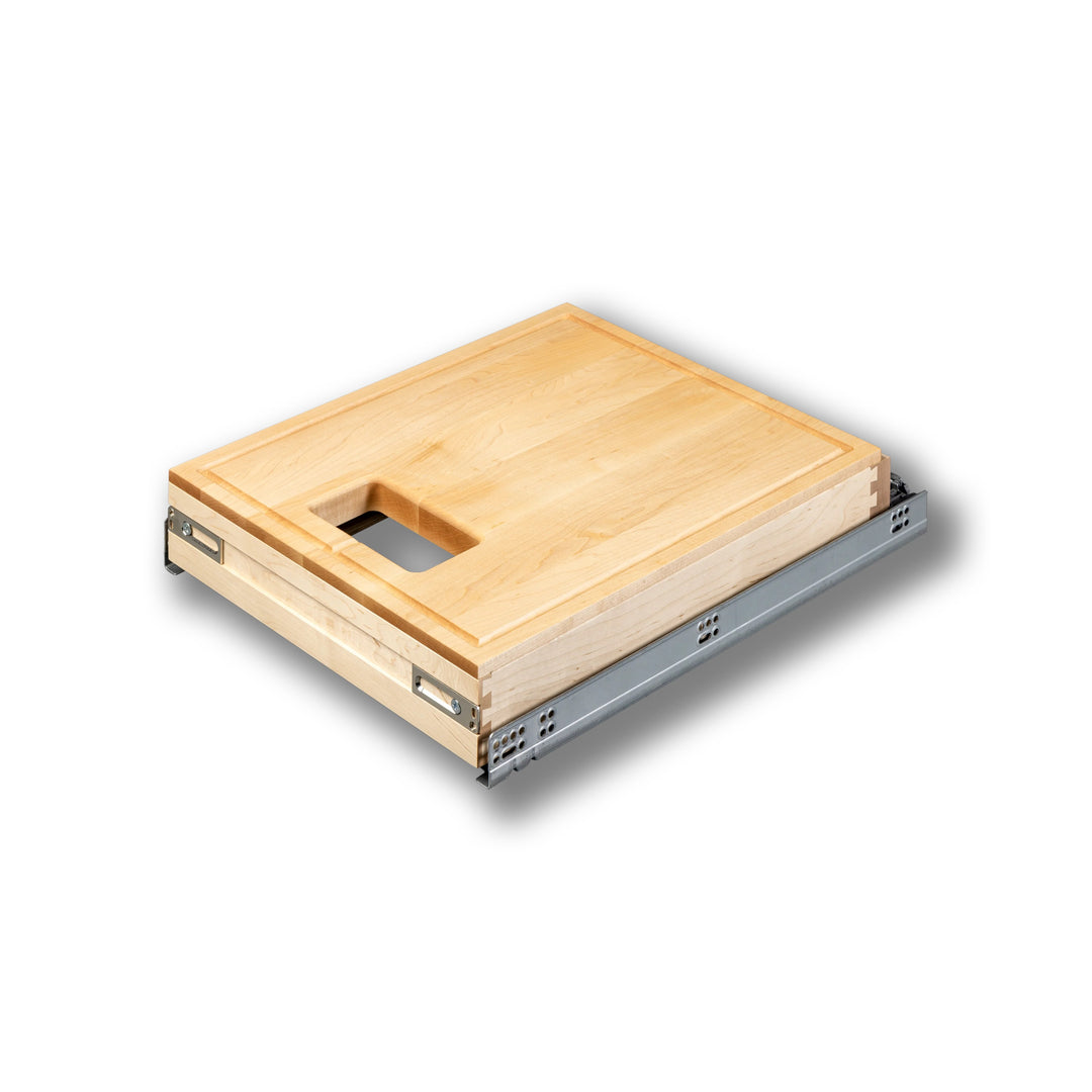 16 1/2" Frameless Cutting Board Pullout for 34 Quart Waste Unit