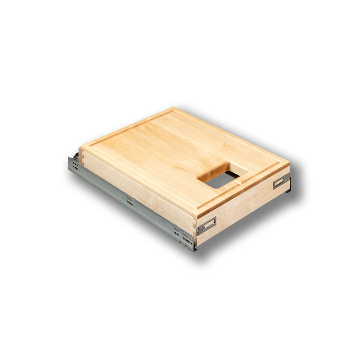 16 1/2" Frameless Cutting Board Pullout for 34 Quart Waste Unit, studio view 4