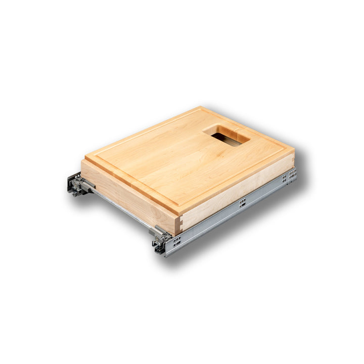 16 1/2" Frameless Cutting Board Pullout for 34 Quart Waste Unit, studio view 5