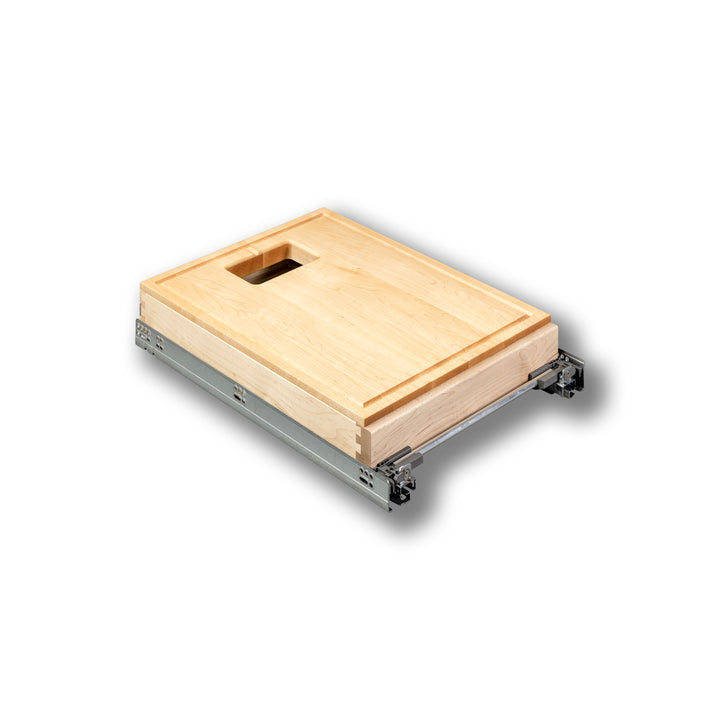 16 1/2" Frameless Cutting Board Pullout for 34 Quart Waste Unit, studio view 6
