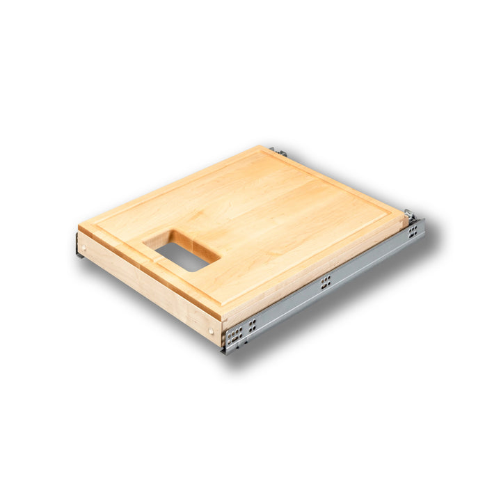 16 1/2" Frameless Cutting Board Pullout for 50 Quart Waste Unit