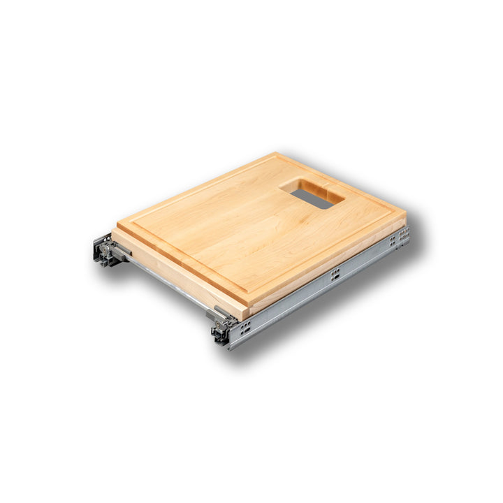 16 1/2" Frameless Cutting Board Pullout for 50 Quart Waste Unit, studio view 5