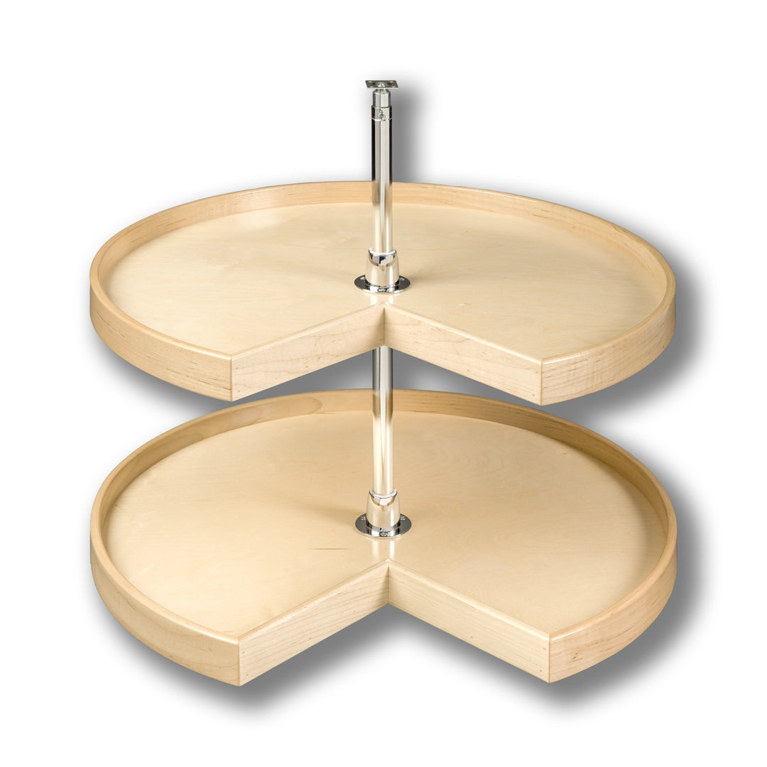 Contender Series Lazy Susan - Two 28" Pie Cut Shelves - Hardware Included