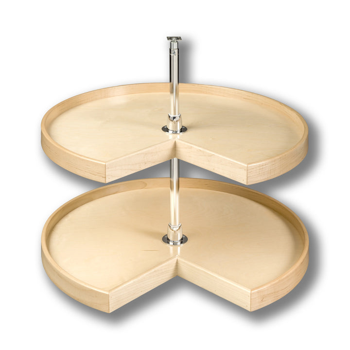 Contender Series Lazy Susan - Two 28" Pie Cut Shelves - Hardware Included